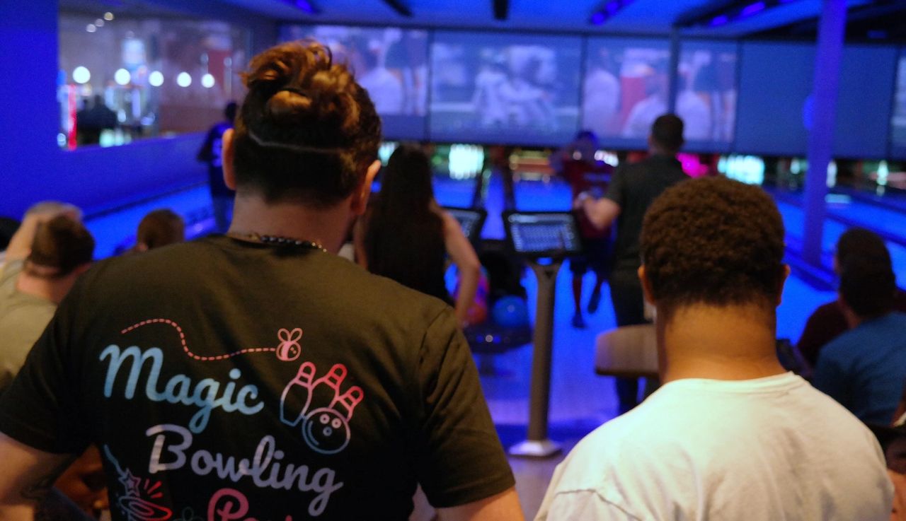 Nick and Cristian at the lanes