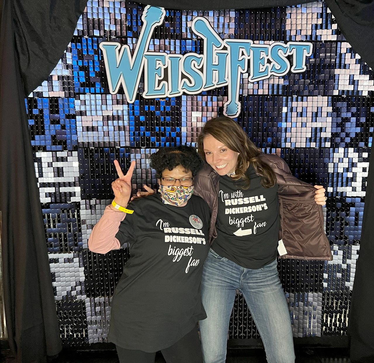 Mitali and Stevie at a festival